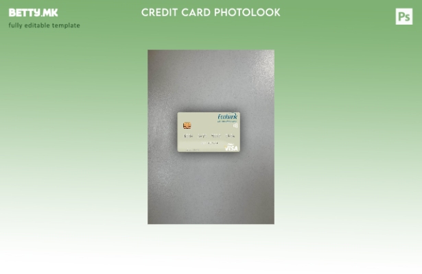 модерен стил Сенегал Ecobank Сенегал виза дебитна картичка photolook преден шабл